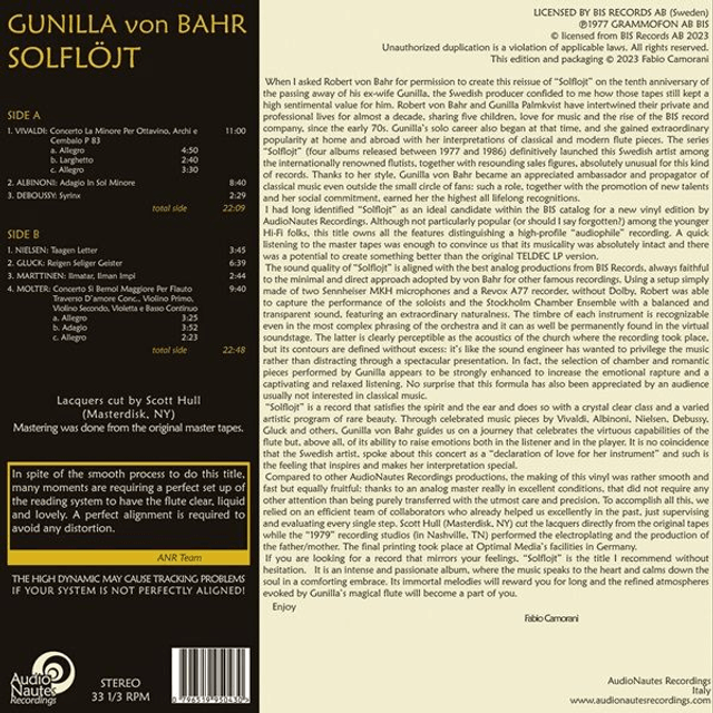 Gunilla von Bahr - Solflöjt