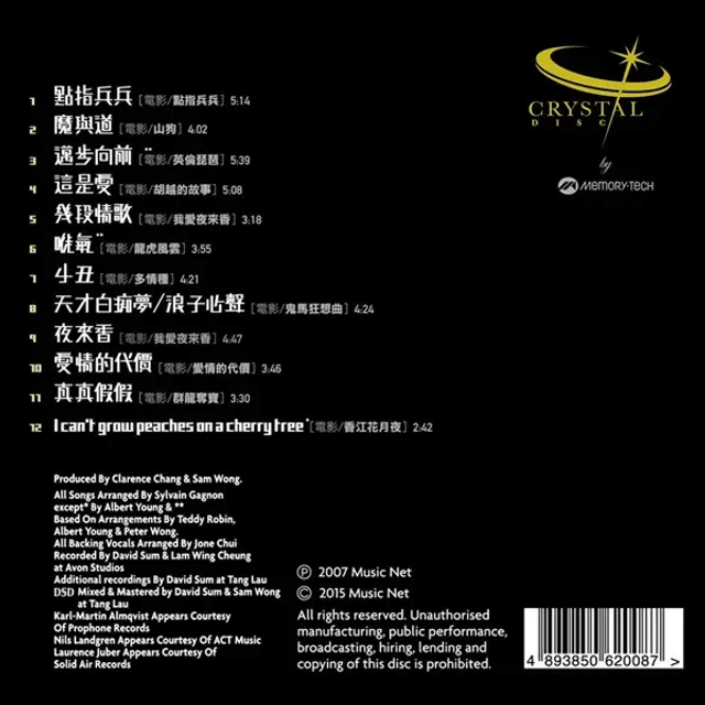 Teddy Robin - Goes To The Movie [Crystal Disc CD]
