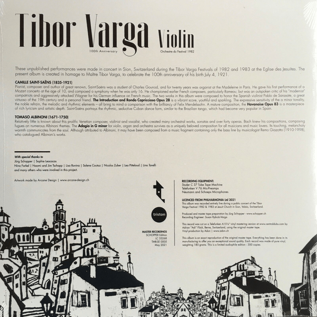 Tibor Varga - 100th Anniversary