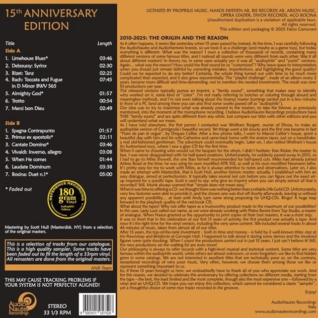 AudioNautes Recordings - 15th Anniversary Edition [VINYL]
