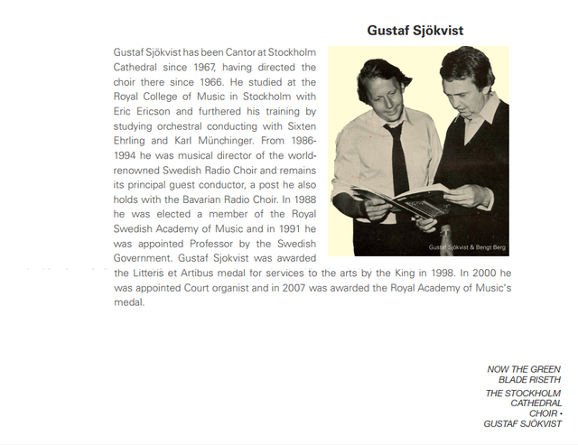 The Stockholm Cathedral Choir - Now The Green Blade Riseth [2xReel Tapes]