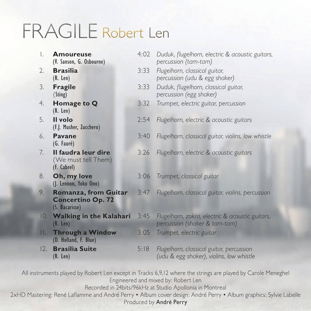 Robert Len - Fragile [Audiophile Quality CD]