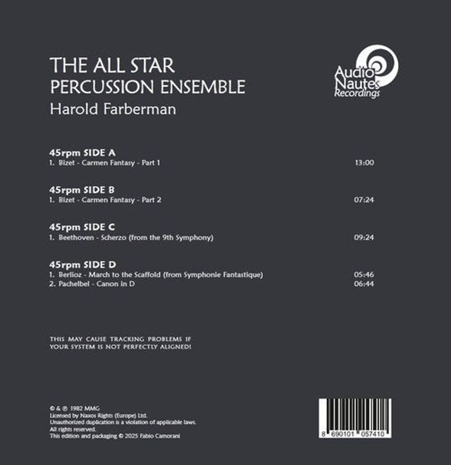 Harold Farberman - The All Star Percussion Ensemble [2xLPs]