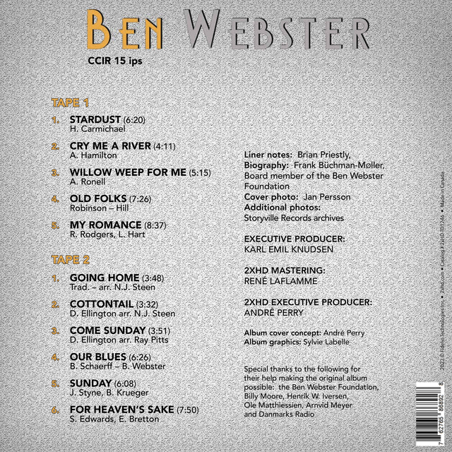 Ben Webster - Stardust [Two Reel Tapes]