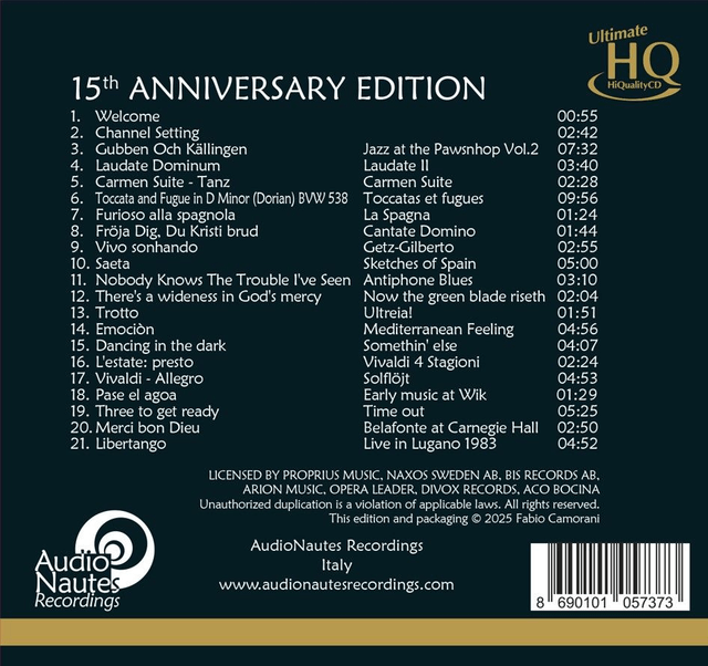 AudioNautes 15th Anniversary Edition [UHQCD]