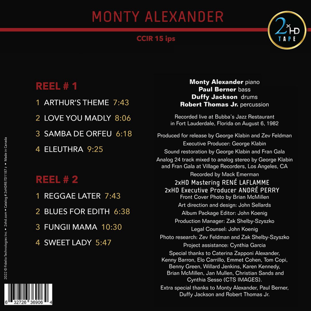 Monty Alexander - Love You Madly: Live at Bubba's