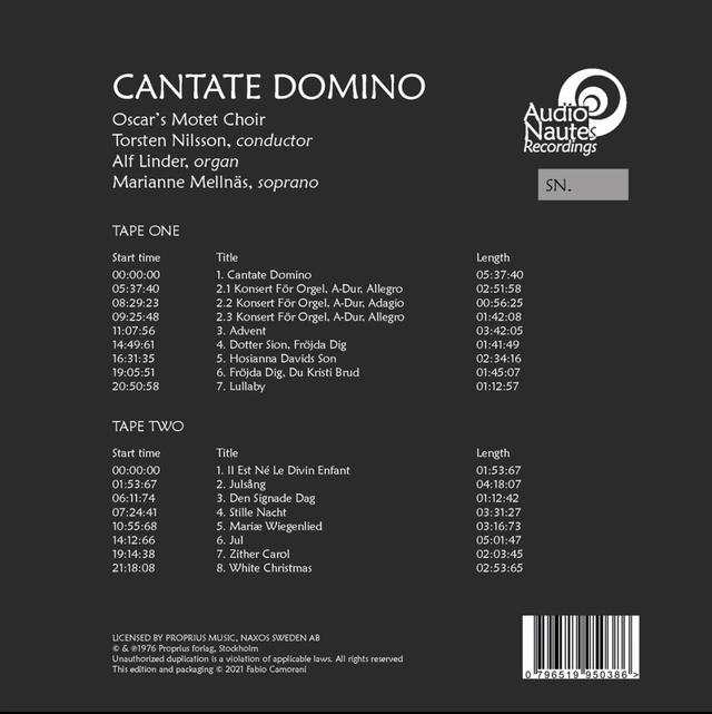 Oscar's Motet Choir - Cantate Domino